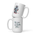 Mike Moss Cold World Plastic Dream robot Al white mug