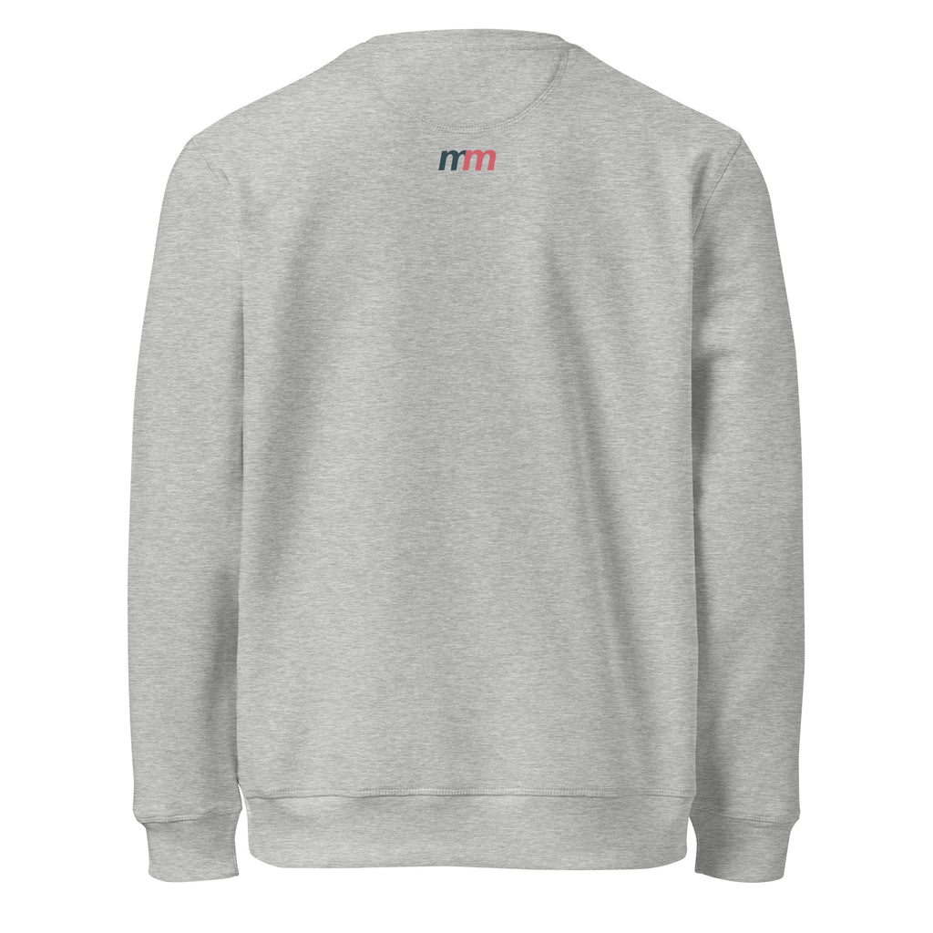Mike Moss Cold World Plastic Dream robot Al sweatshirt heather grey back