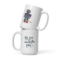 Mike Moss Cold World Plastic Dream robot Groo white mug