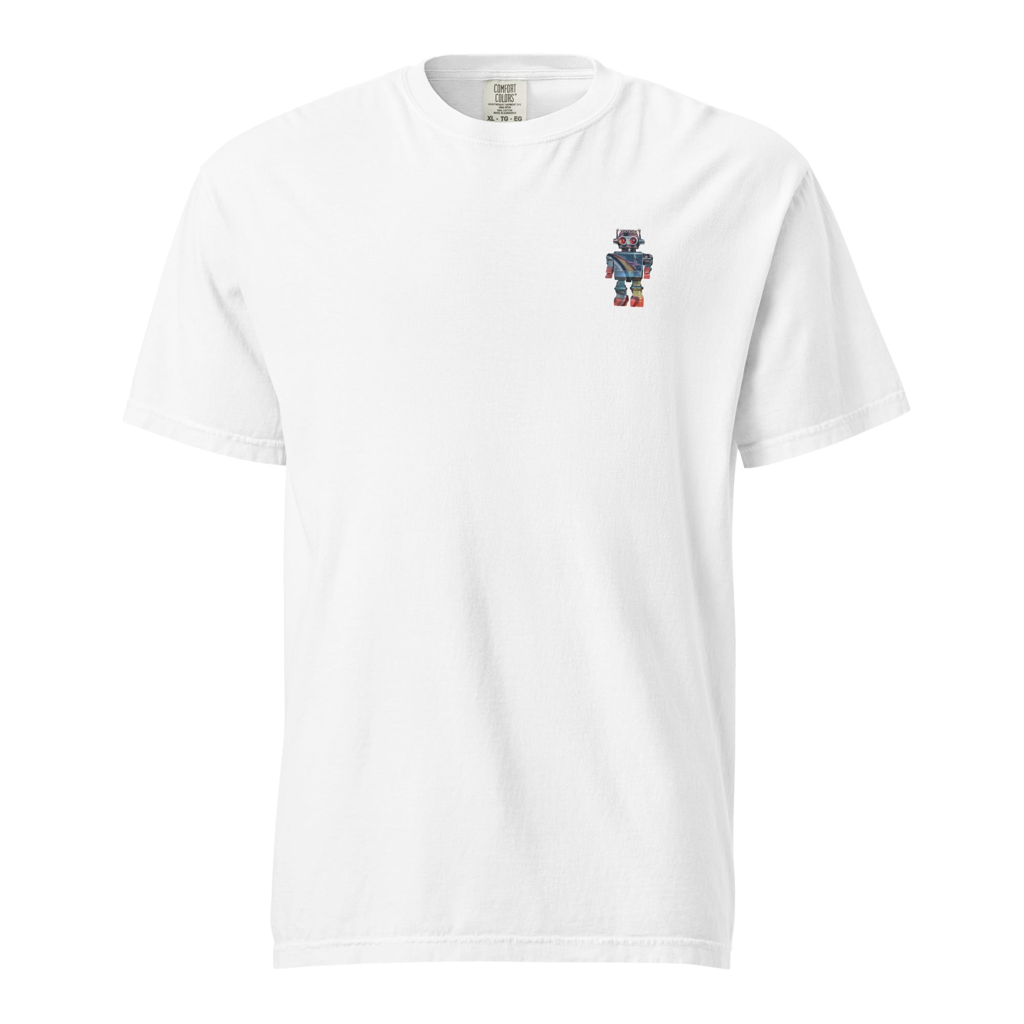 Mike Moss Cold World Plastic Dream robot Groo t shirt white back