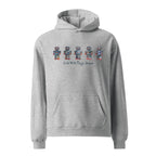 Mike Moss Cold World Plastic Dream Robot Series hoodie athletic heather front
