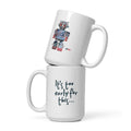 Mike Moss Cold World Plastic Dream robot Tel white mug