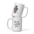 Mike Moss Cold World Plastic Dream robot Tilly white mug