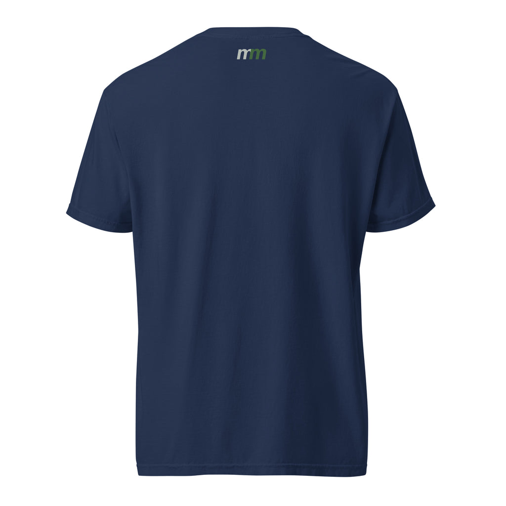 Mike Moss Heart Grenade t shirt navy back