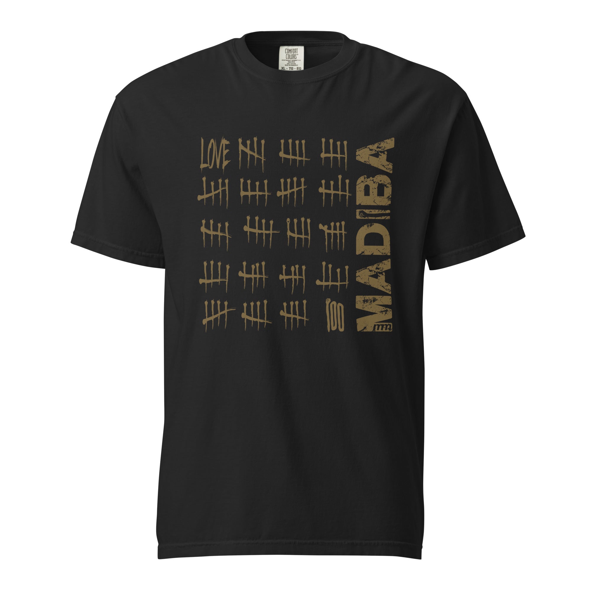 Mike Moss Madiba t shirt black front graphic