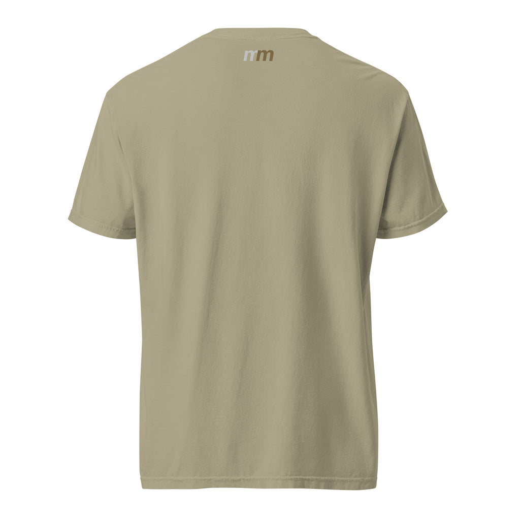 Mike Moss Madiba t shirt khaki back graphic