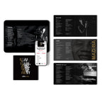 Start with Love and Forgive the Rest by Mike Moss digital booklet and WAV download preview shown on phone and tablet with artwork and lyrics