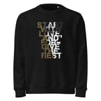 Mike Moss Start With Love and Forgive the Rest sweatshirt black front