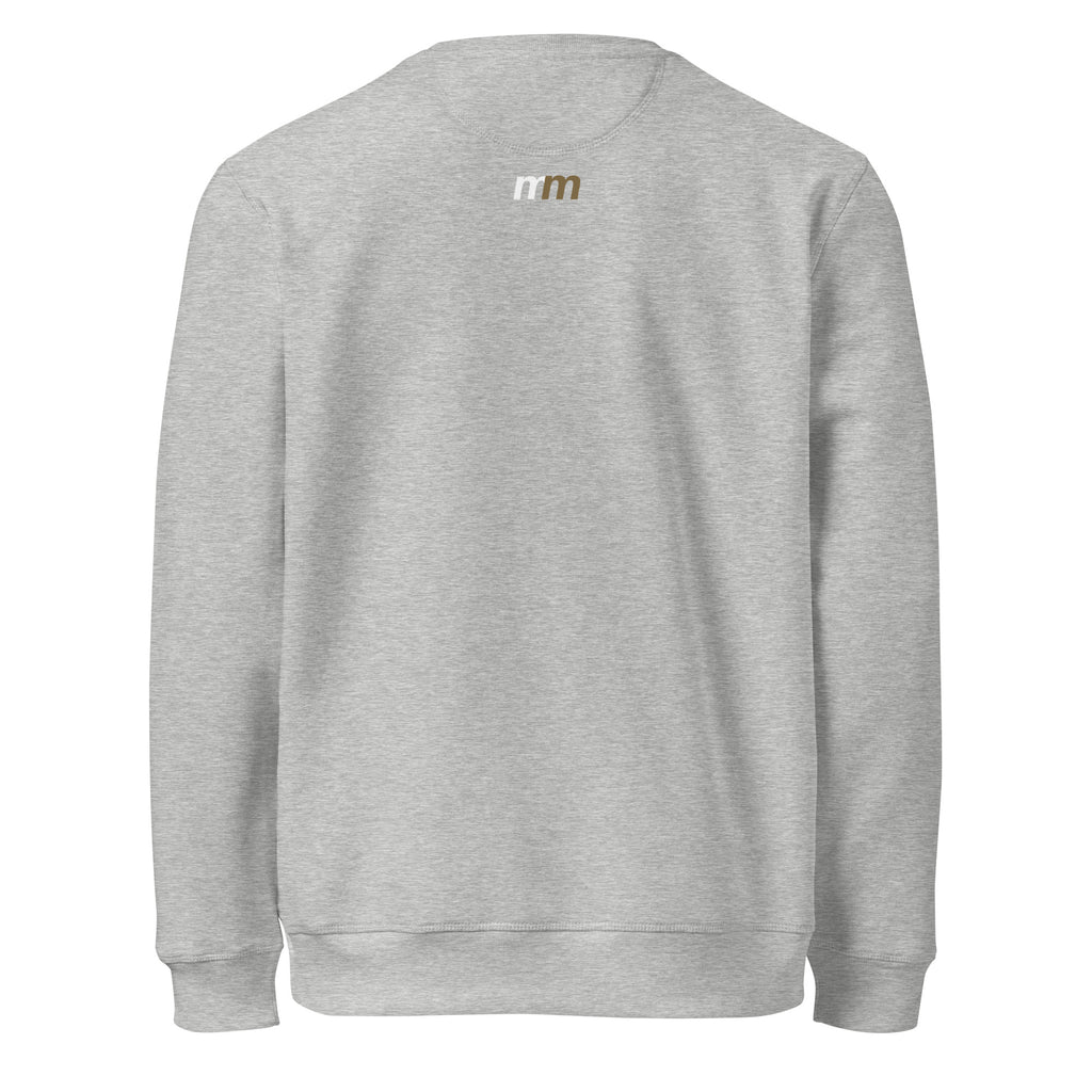 Mike Moss Start With Love and Forgive the Rest sweatshirt heather grey back